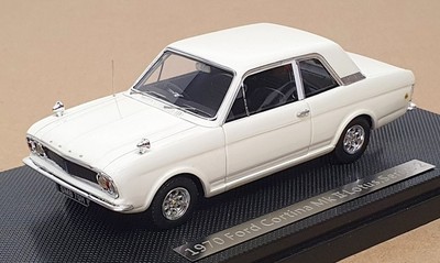 British Heritage Models Maßstab 1:43 EXC 1a - 1970 Ford Cortina Mk2 Lotus S2 weiß