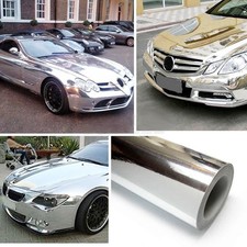 6x60" Silver Chrome Mirror Vinyl Wrap Decal Car Tint Film Sticker Trim Accessory