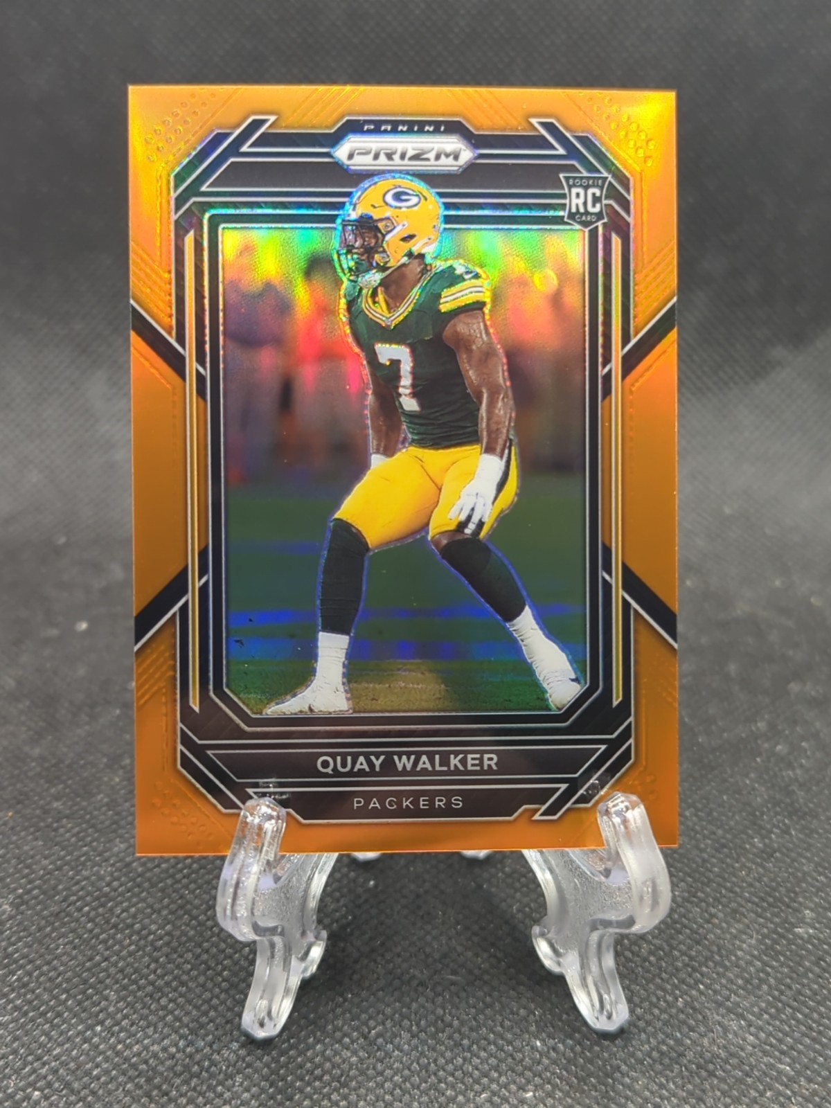 2022 Panini Prizm Rookies Orange Prizm /249 Quay Walker #373 Rookie RC Packers