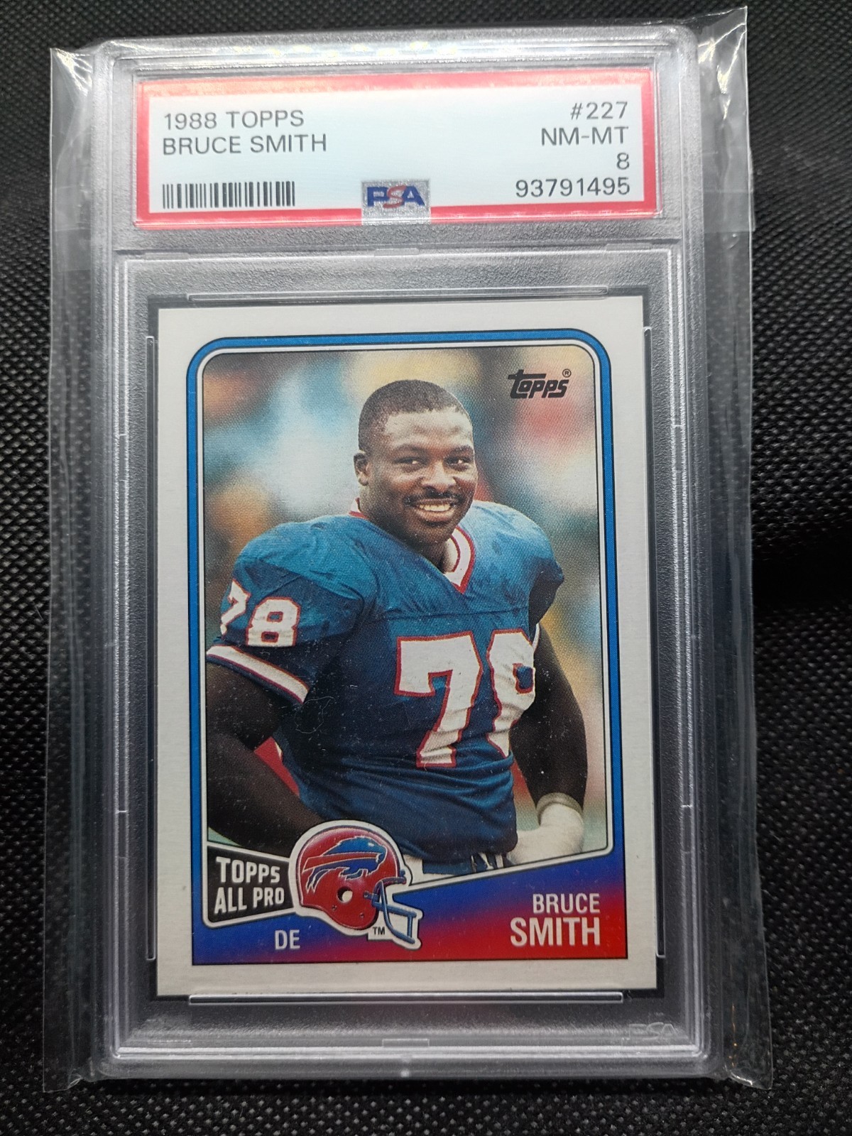 1988 Topps  Bruce Smith #227 PSA 8