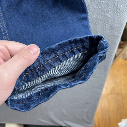 Vintage Levis Jeans Womens 18 Blue Denim Orange Tab Tapered USA Made Misses 80s - Afbeelding 7 van 14