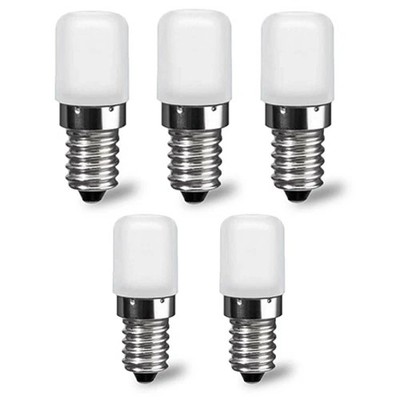 5X  E14 LED 1,8W - 15W Kühlschrankbirne Kaltweiß Kühlschranklampe Leuchtmittel