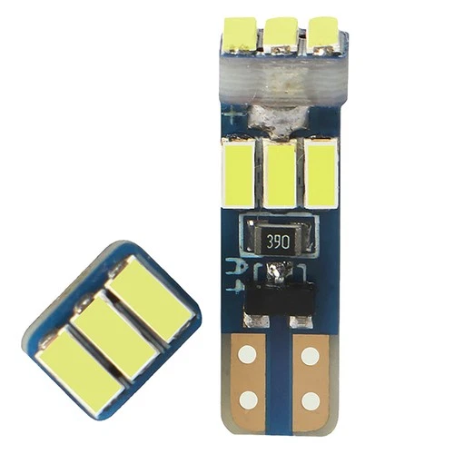 10Pcs Bright LED Bulbs T5 W3W W1.2W 70 73 74 Auto Dashboard Gauge Lamp Indicator