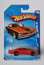 2010 Hot Wheels FTE 67 Pontiac GTO Error Car Missing Side Tampo/Graphics 