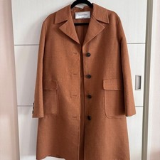 VALENTINO Long Coat Camel Brown Size 40