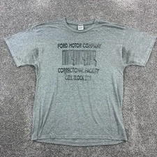 Vintage Ford Motor Company Correctional Facility Shirt Mens XL Cell Block 220