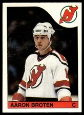 1985-86 O-Pee-Chee Aaron Broten #249 VIEW SCAN