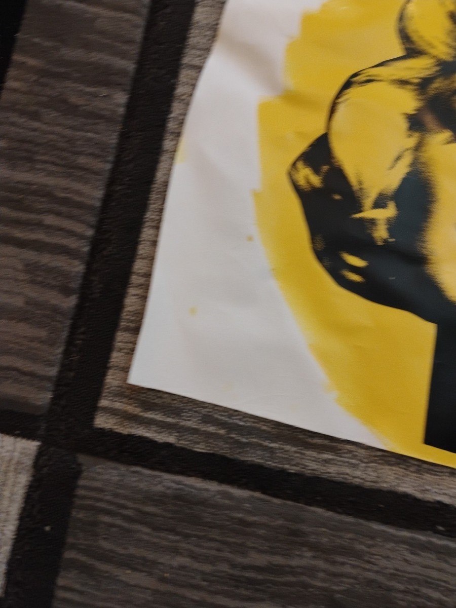 Steve Kaufman Marilyn Monroe Canvas . Yellow, Signed Limited