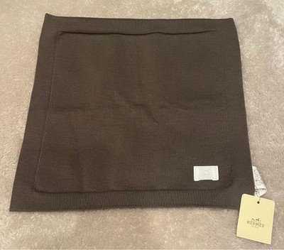 Hermes Brown Cotton Handkerchief