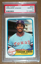 1981 Fergie Jenkins #622 Fleer PSA 10 Texas Rangers