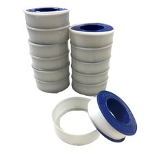 12 PIECE PACK OF 1/2" X 520" PTFE, PIPE, THREAD TAPE 8070-0003