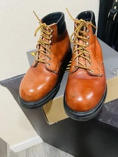 Red Wing Boots 2245 Super Sole US 9-1/2 extra wide  Leather Brown safety toe