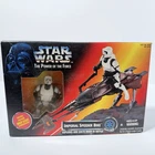Imperial Speeder Bike Star Wars Kenner 1995 POTF Biker Scout NIB New
