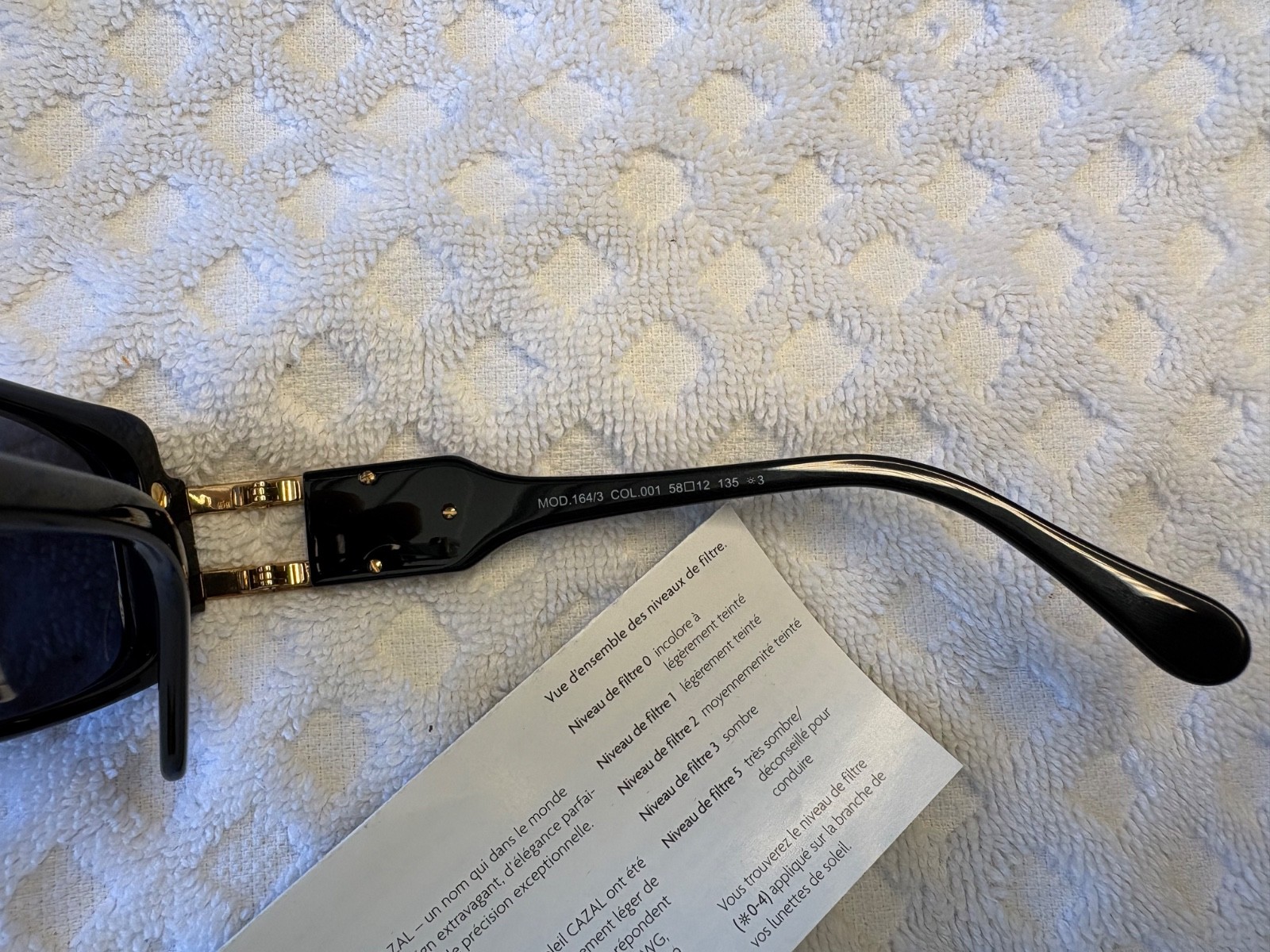 Cazal Grey Gradient Rectangular Unisex Sunglasses… - image 5