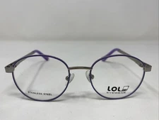 LOL Eyewear LOL-34 LILAC 45-16-125 Purple Metal Full Rim Eyeglasses Frame !393