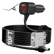 105W Boost Starlink Mini Car Adapter, 12V-24V to 30V Step-up  with Digital