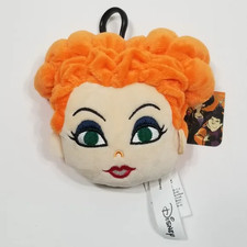 New Grupo Ruz Disney Hocus Pocus Winifred Witch Plush Clip Backpack Bag Purse