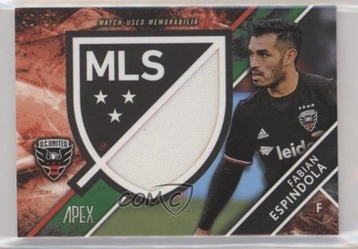 2016 Topps Apex Crest Jumbo Relics Green 40/50 Fabian Espindola #CJR-FE e1m