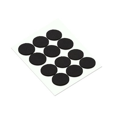 Moosgummi Pads Bodenschutz Möbelfüße schwarz selbstklebend selbstklebend Rückseite