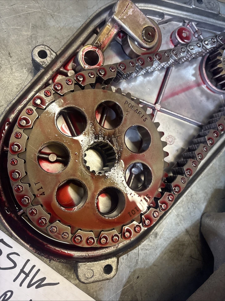 Polaris Indy RMK Trail 550 2000 montaje de caja de cadena con engranajes 365 Foto 4 de 4