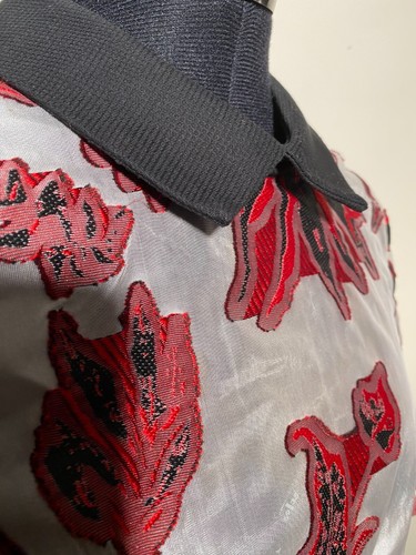 Self Portrait Dress Women Small Floral Fil Coupe Mini Flounce Cocktail Size 6 - Picture 9 of 11