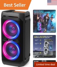 220W Peak 100W RMS Bluetooth Speakers, Waterproof, V5.3 Portable Party Boombo...