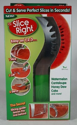Slice Right Melon & Cake Slicer Cut & Serve Perfect Slices 