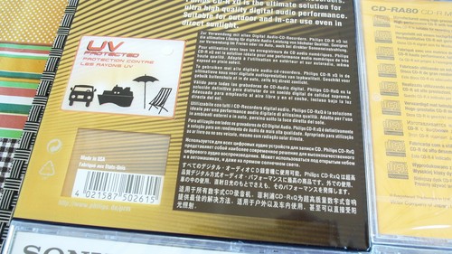 5 CD-R AUDIO JVC TX SONY FUJI PHILIPS- NEW & SEALED - Photo 2/6