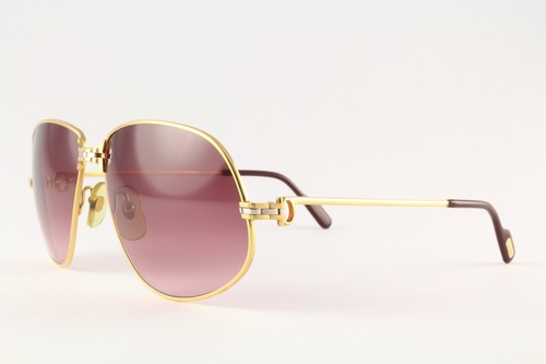 Authentic Cartier Sunglasses Gold Rose Gradient Handmade in France - Picture 2 of 9