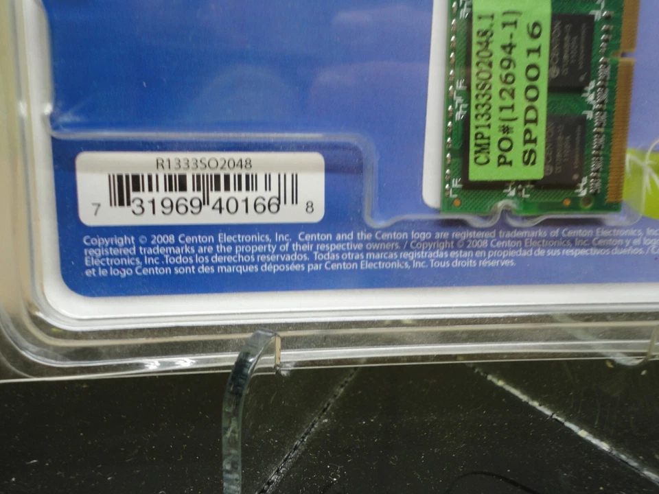 Centon 2GB PC3-10600 1333MT/S DDR3 SODIMM Notebook Memory Module 2GB1333D3LT - Image 4 of 4