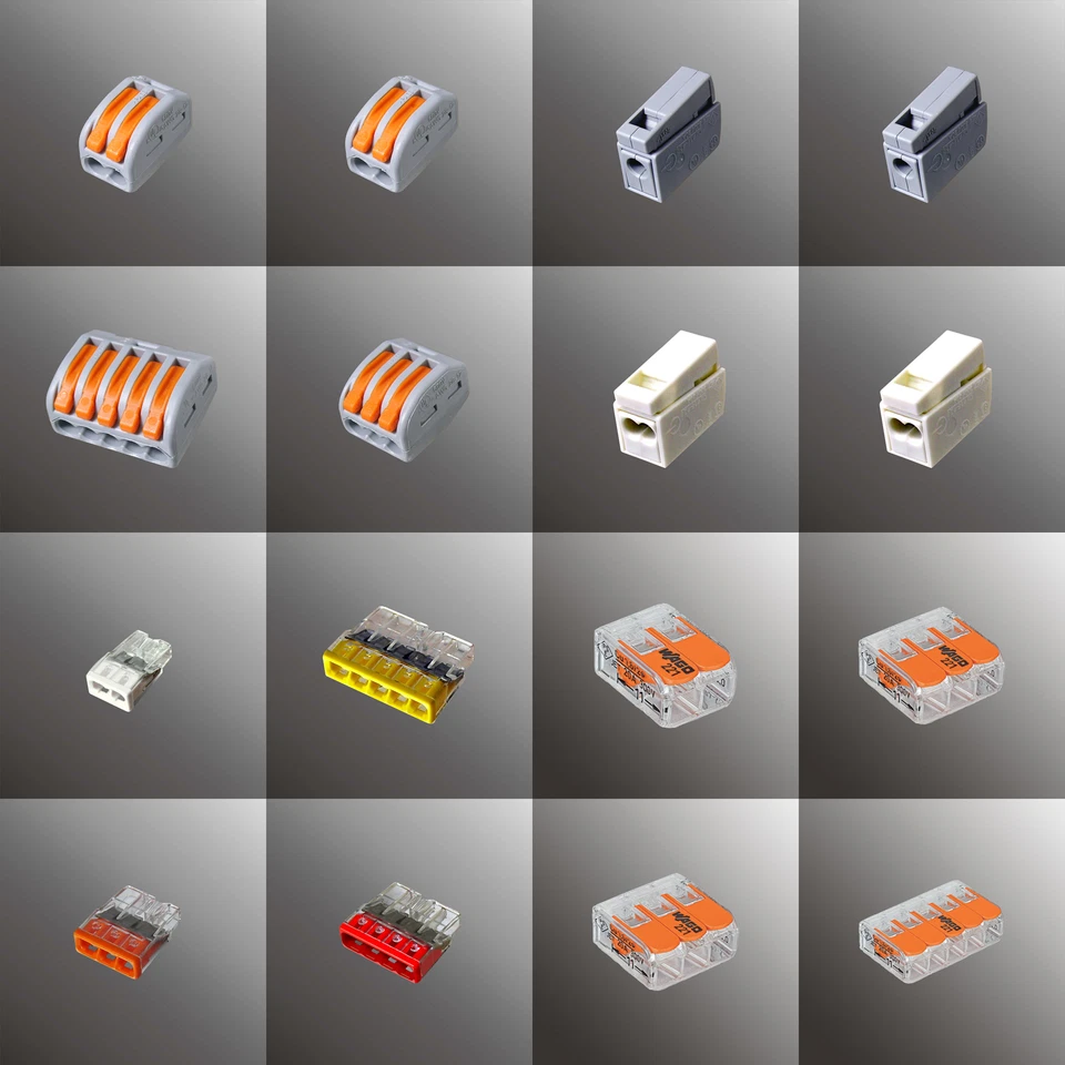 Wago Klemme Verbindungsklemme Dosenklemme Leuchtenklemme Hebelklemme Klemmen