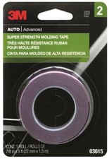NEW 3M 03615 ADVANCED AUTO Super Strength Molding Tape 7/8 in x 5 ft 4665857