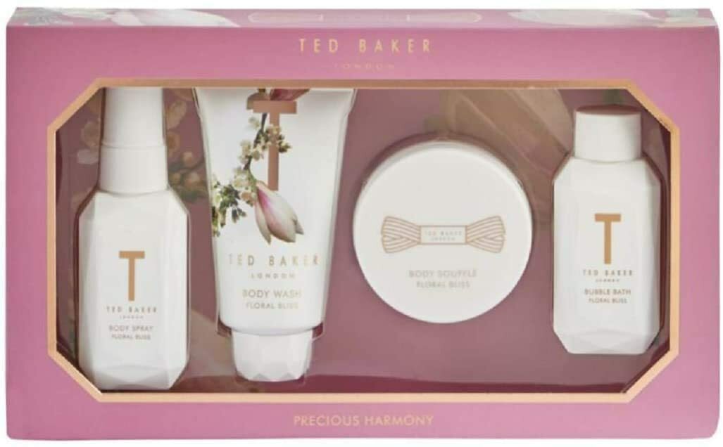 Ted Baker Precious Harmony Gift Set Floral Bliss Spray, Soufflé, Body Wash