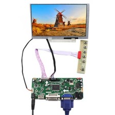 HD DVI VGA LCD Controller Board 7 in G070Y2-L01 800x480 500nit LCD Screen