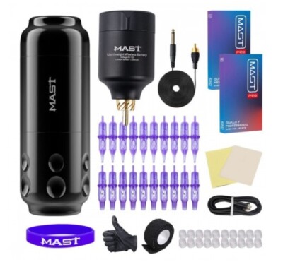 Mast Sensor Wireless Tattoo Pen Kit Short T1 Cordless Battery Power Supply