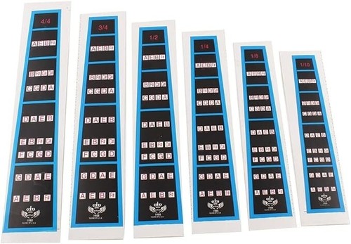Violin Finger Guide Fingerboard Sticker Label Finger Chart for Size 1/10 Violin - Picture 2 of 2