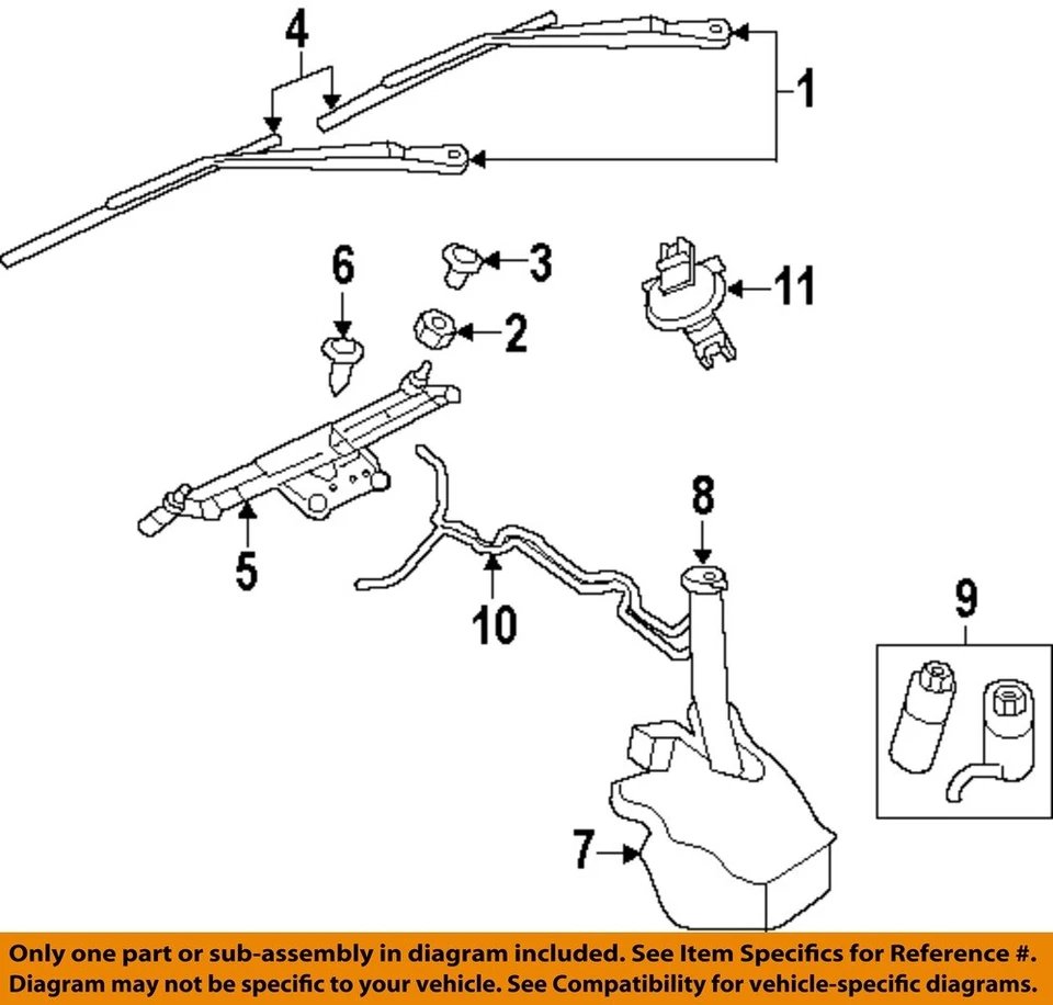 Used Washer Fluid Reservoir fits: 2016 Dodge Durango Grade A Foto 3 de 4