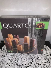 QUARTO! 1991 Gigamic Wooden Board Block Strategy Board Game Complete 2 Players