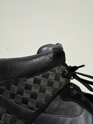 Louis Vuitton Authentic ￼checkered black dark blue gray Tower Sneakers Mens US 7 Louis Vuitton Authentic Checkered Black Dark Blue Gray Tower  main image 3