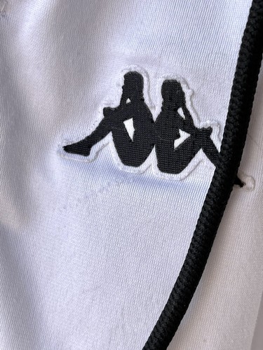 Kappa Mens Unisex WHITE 174934 black/white stripe sweatpants Active Wear - 第 3/12 張圖片