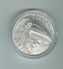 INTAGLIO MINT 2023 TOUCAN 1 OZ .999 HIGH RELIEF SILVER ROUND GEM BU IN CAPSULE