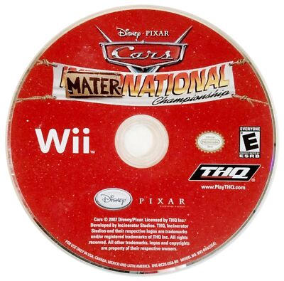 Cars: Mater-National Championship Nintendo Wii 2007 Video Game DISC ONLY racing
