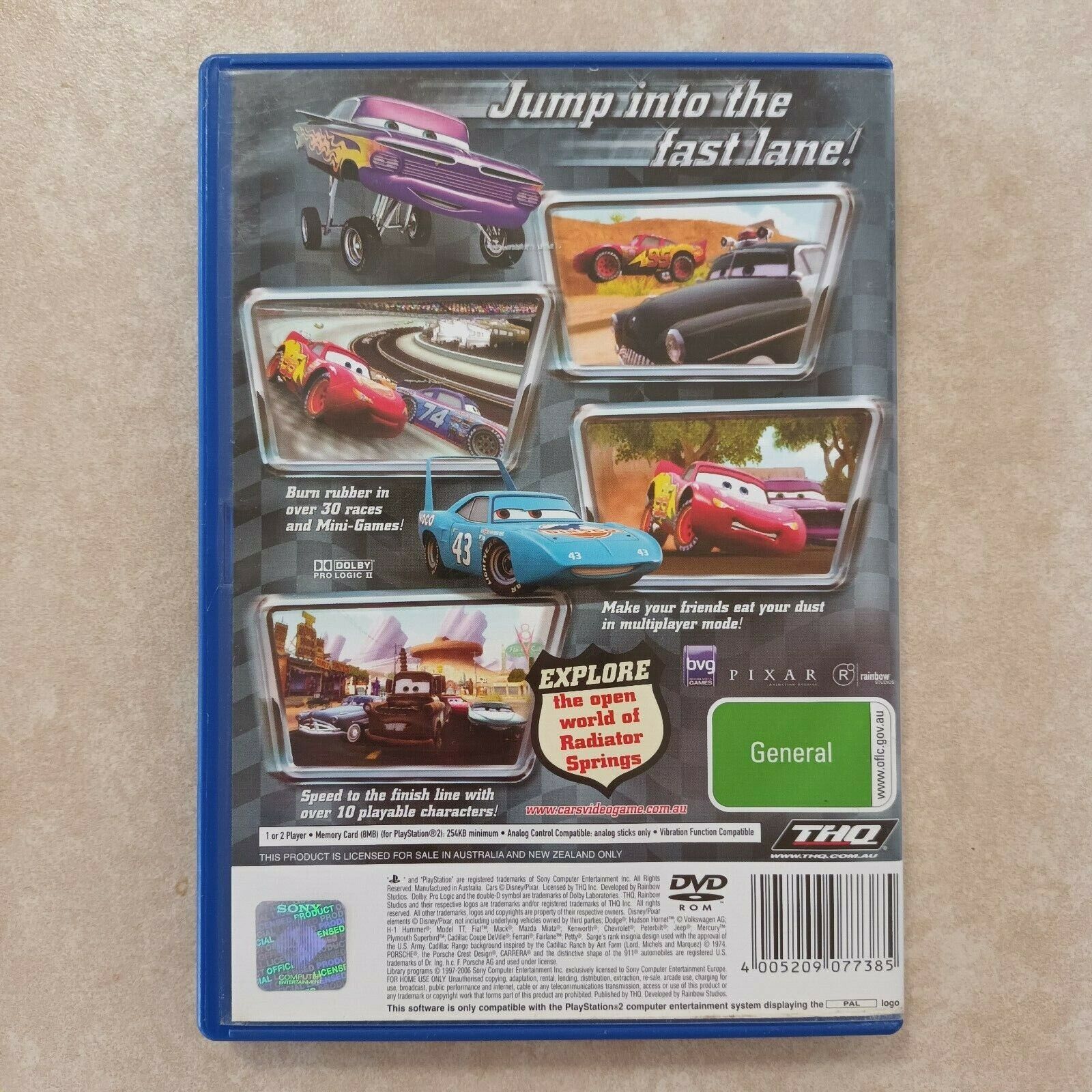 DISNEY PIXAR CARROS PS2 - SEMINOVO  NP4Game - A melhor loja online com  telemóveis ao melho preço