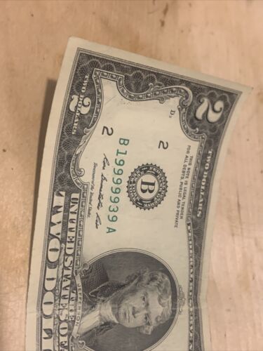 2013 $2 dollar bill Wild Number - Picture 4 of 9
