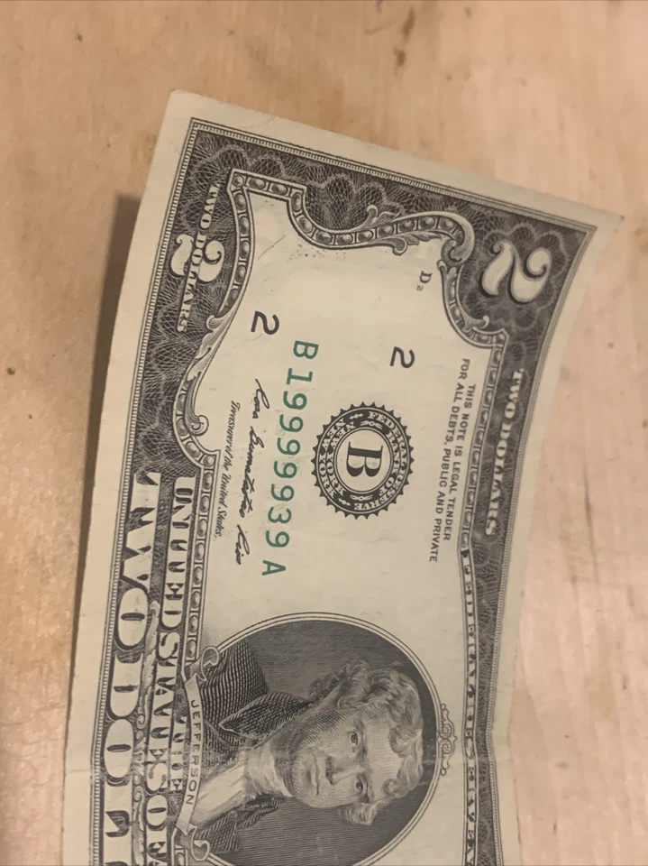 2013 $2 dollar bill Wild Number - Image 4 of 4