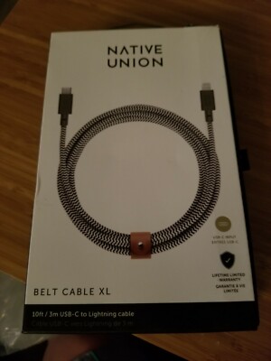 Native Union Belt Cable XL - 10ft Ultra-Strong Reinforced Durable USB-C to...