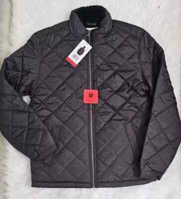 Weatherproof Vintage Men's Fleece Lined Puffer Jacket, Black, S