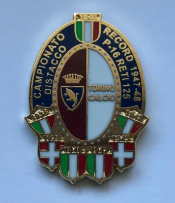 TORINO FC PRESTIGE PINS REMAKE RECORD 1947-1948 clips (button) 