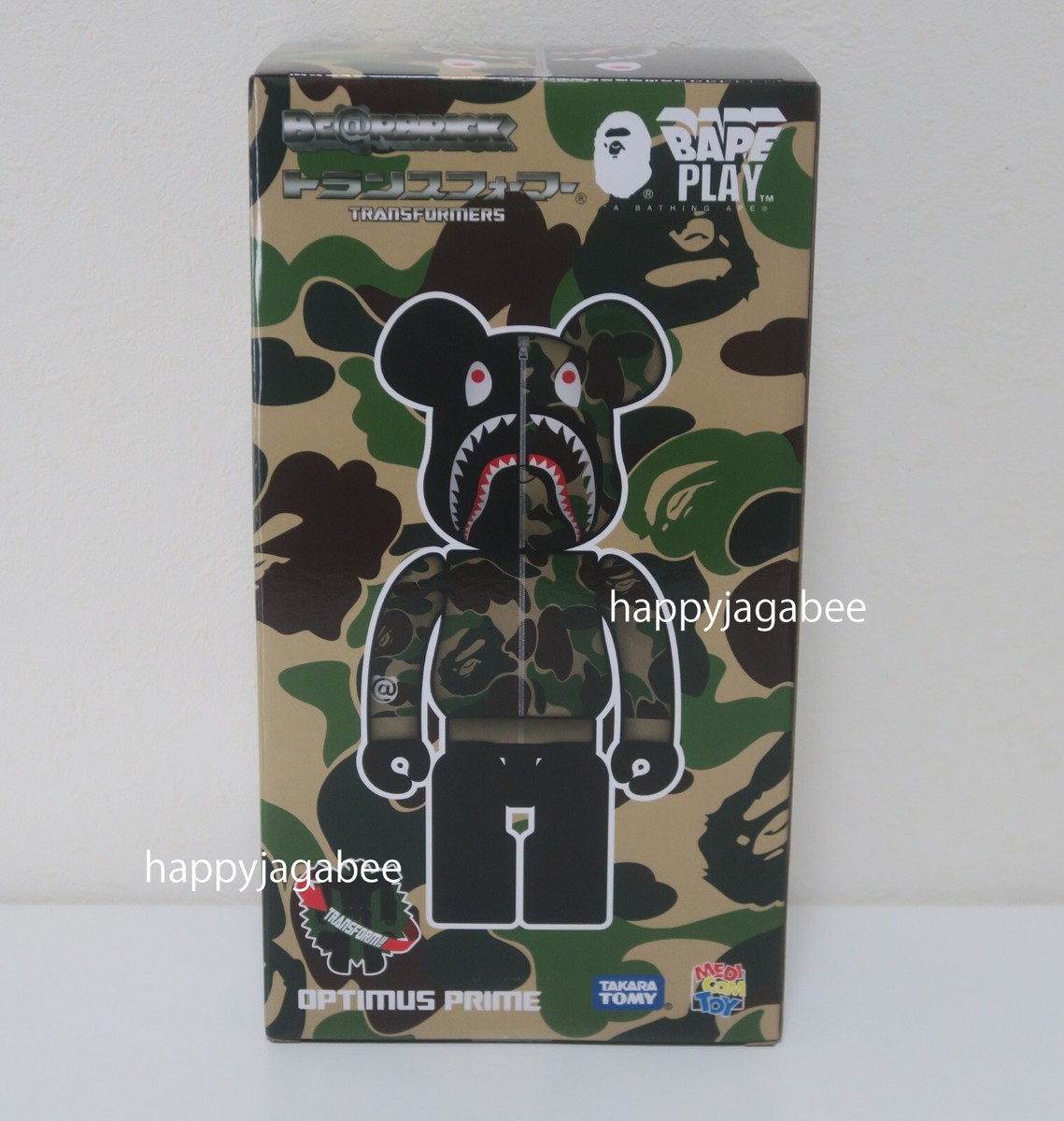 BAPE® X TRANSFORMERS X BE@RBRICK CAMO A BATHING APE BAPE x TRANSFORMERS x BE@RBRICK ABC CAMO SHARK