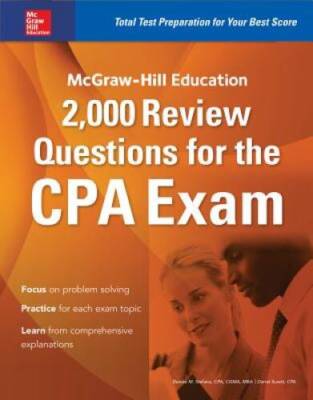 McGraw-Hill Education 2,000 Review Questions for the CPA Exam - Paperback - GOOD